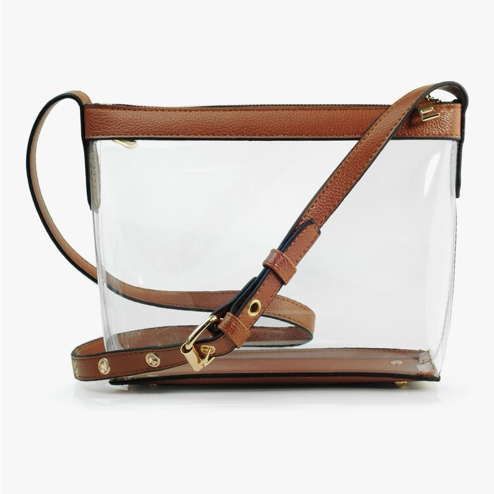 Transparent Brown Crossbody Bag